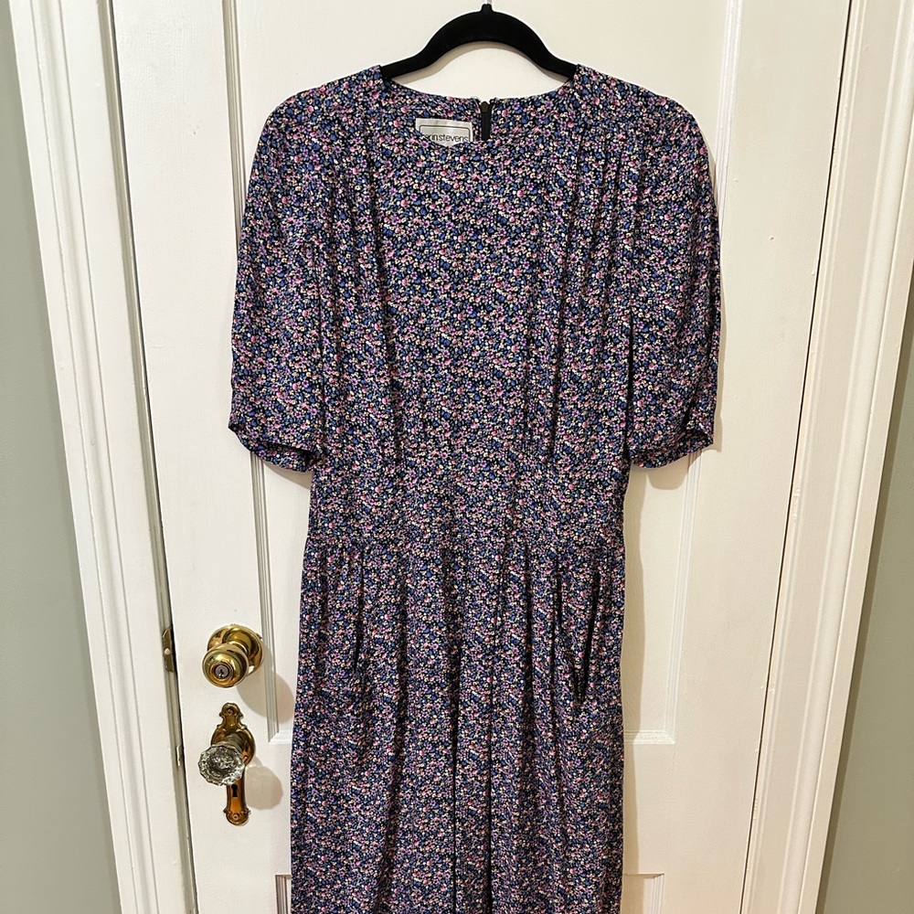 Karin Stevens floral Puff Sleeve Sundress